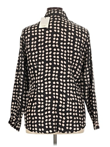 CAbi Long Sleeve Silk Top (view 2)