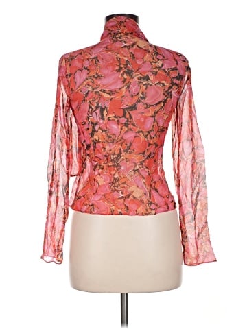 Diane von Furstenberg Long Sleeve Silk Top (view 2)