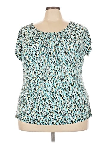 Worthington Short Sleeve Blouse (view 1)