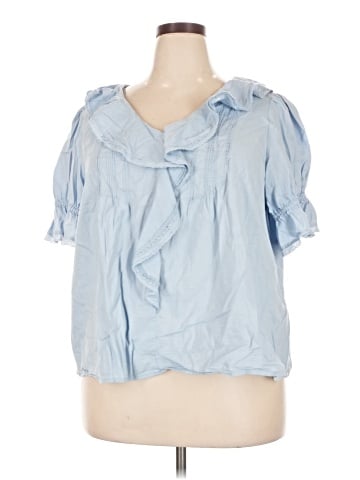 LC Lauren Conrad Short Sleeve Blouse (view 1)