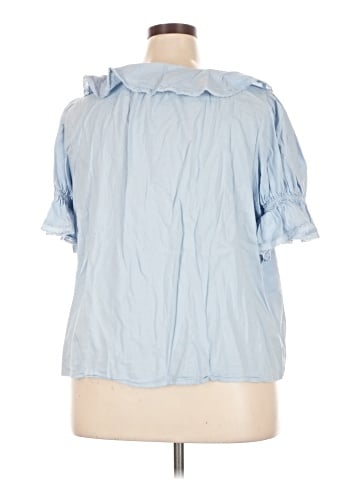 LC Lauren Conrad Short Sleeve Blouse (view 2)