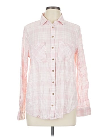 Polly & Esther Long Sleeve Button-Down Shirt (view 1)