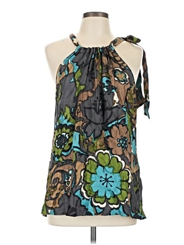 Trina Turk Sleeveless Silk Top (view 1)
