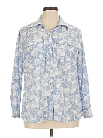 NY Collection Long Sleeve Blouse (view 1)
