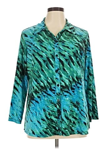 Susan Graver 3/4 Sleeve Blouse (view 1)