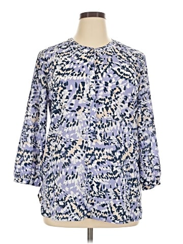 JM Collection 3/4 Sleeve Blouse (view 1)