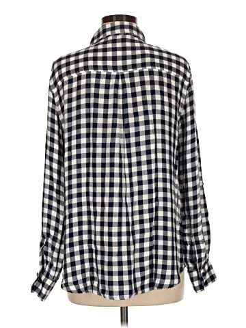 Cosmic Blue Love Long Sleeve Button-Down Shirt (view 2)