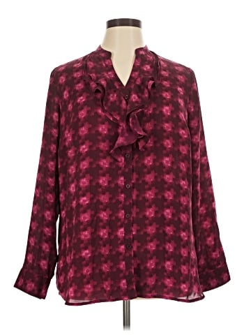 Isaac Mizrahi LIVE! Long Sleeve Blouse (view 1)
