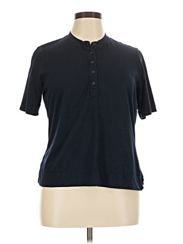 Banana Republic Factory Store Short Sleeve Henley (view 1)