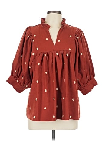 Entro 3/4 Sleeve Blouse (view 1)