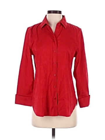 Chico's 3/4 Sleeve Button-Down Shirt (view 1)