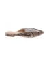 Express 100% Polyurethane Animal Print Tan Mule/Clog Size 7 - photo 1