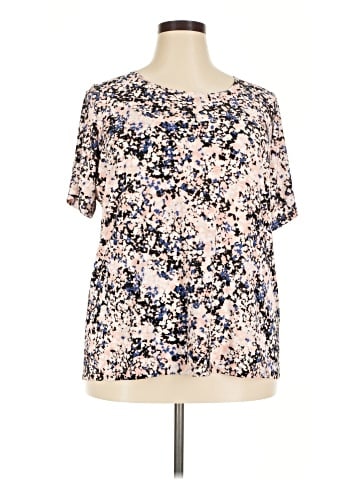 JM Collection Short Sleeve Blouse (view 1)