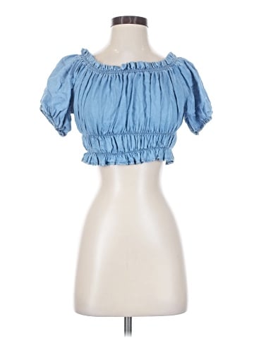Love Tree Short Sleeve Blouse (view 1)