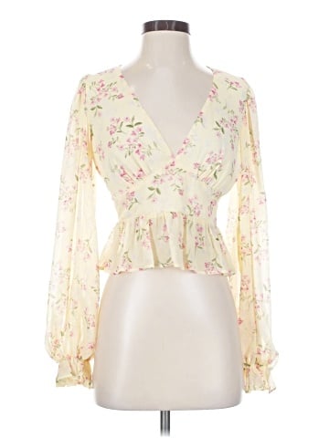 Lulus Long Sleeve Blouse (view 1)