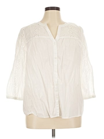 Croft & Barrow 3/4 Sleeve Blouse (view 1)