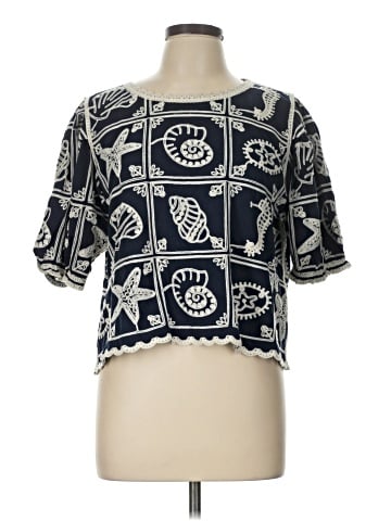 Solitaire Short Sleeve Blouse (view 1)