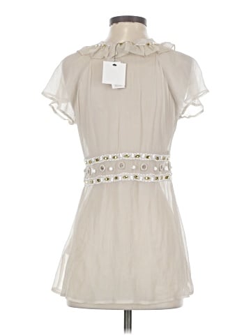 Joie Short Sleeve Silk Top (view 2)