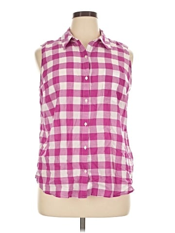 St. John's Bay Sleeveless Button-Down Shirt (view 1)