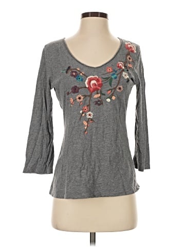 Garnet Hill 3/4 Sleeve T-Shirt (view 1)
