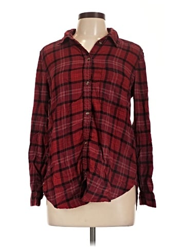 American Eagle Outfitters Long Sleeve Button-Down Shirt (view 1)