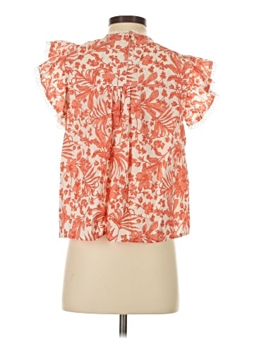 Aqua Short Sleeve Blouse (view 2)