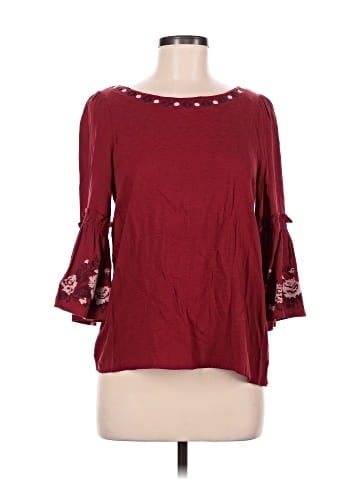 Blue Rain 3/4 Sleeve Top (view 1)