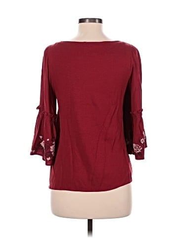 Blue Rain 3/4 Sleeve Top (view 2)