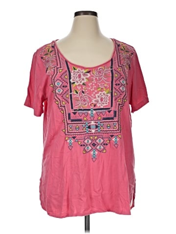 JW Los Angeles Short Sleeve Blouse (view 1)