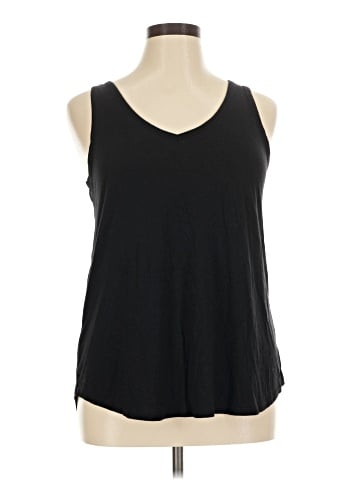 a.n.a. A New Approach Sleeveless T-Shirt (view 1)