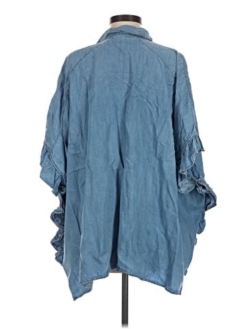 Zara 3/4 Sleeve Button-Down Shirt (view 2)