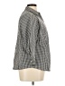 Basic Editions Houndstooth Black 3/4 Sleeve Button-Down Shirt Size XL - photo 4