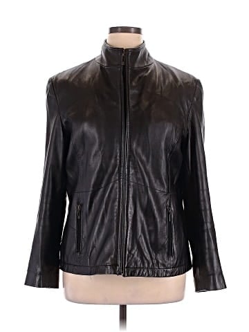 Kenneth Cole REACTION Leather Jacket (view 1)
