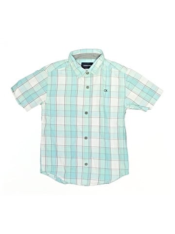 CALVIN KLEIN JEANS Short Sleeve Button-Down Shirt (view 1)