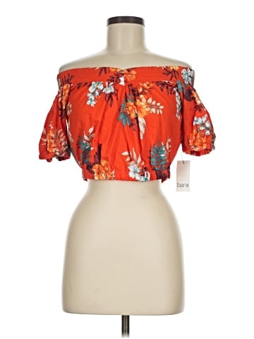 Bar III Short Sleeve Blouse (view 1)