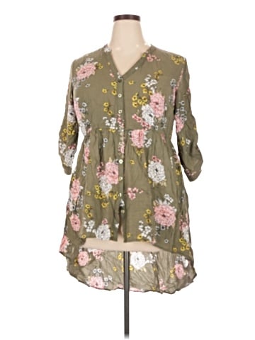 Torrid 3/4 Sleeve Blouse (view 1)