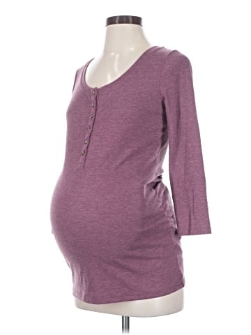 Old Navy - Maternity Long Sleeve Henley (view 1)