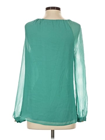Tory Burch Long Sleeve Silk Top (view 2)