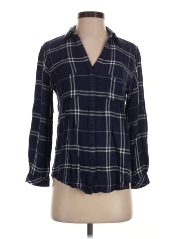 Lord & Taylor 3/4 Sleeve Button-Down Shirt (view 1)