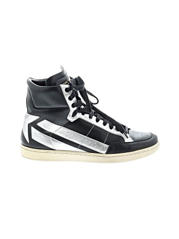 Saint Laurent Leather Court Classic High Sneakers (view 1)