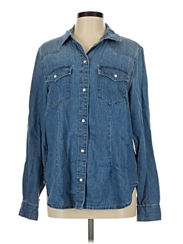 Gap Long Sleeve Button-Down Shirt (view 1)