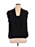 Halogen 100% Polyester Black Sleeveless Blouse Size XL - photo 1