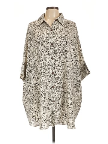 Easel 3/4 Sleeve Blouse (view 1)