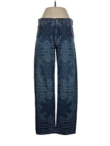 Madewell The Dean Easy Straight Jean in Bandana (view 1)