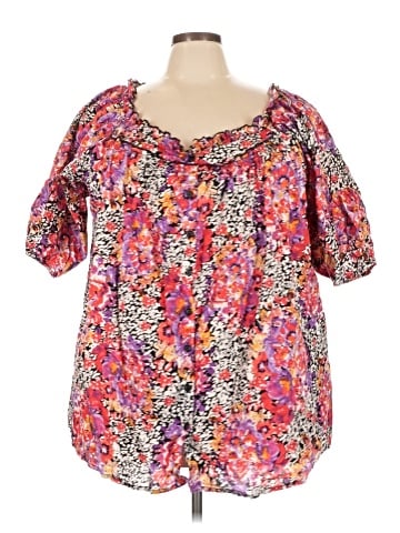 Roaman's Short Sleeve Blouse (view 1)