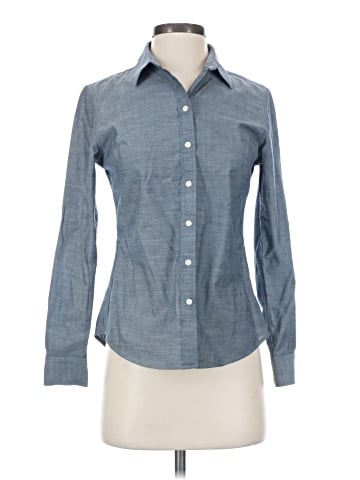 Banana Republic Factory Store Long Sleeve Button-Down Shirt (view 1)