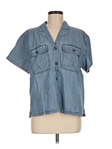 Madewell Denim Camp Shirt in Holcrest Wash (view 1)