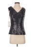 Etcetera Silver Sleeveless Top Size 0 - photo 1