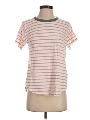 Madewell Whisper Cotton Crewneck Tee in Darville Stripe (view 1)