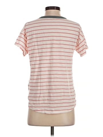 Madewell Whisper Cotton Crewneck Tee in Darville Stripe (view 2)